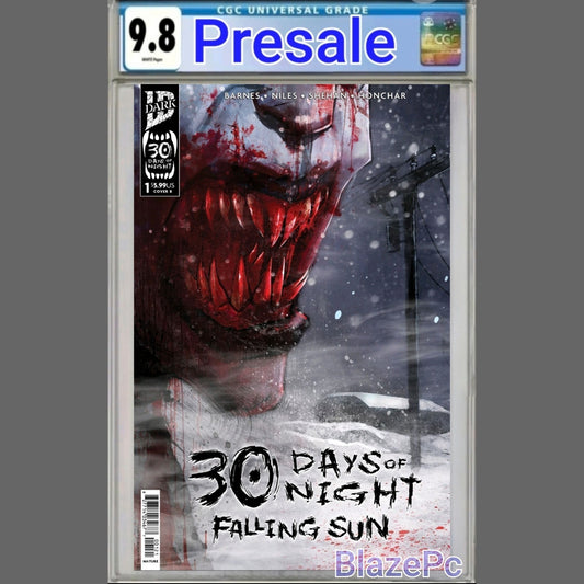 30 Days of Night Falling Sun #1 CGC 9.8 Cover B Damien Worm Variant 2025 PRESALE