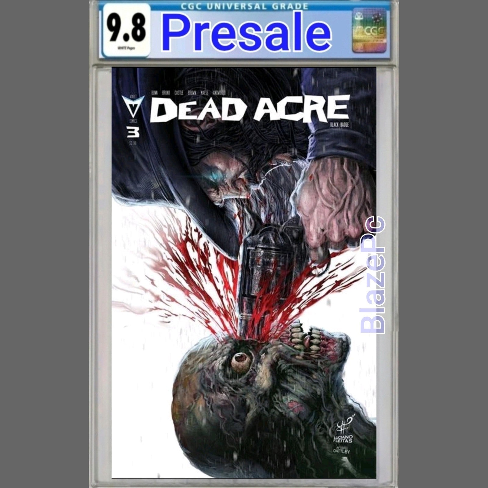 Dead Acre #3 CGC 9.8 Luciano Fleitas Walking Dead Homage Cover G Variant PRESALE