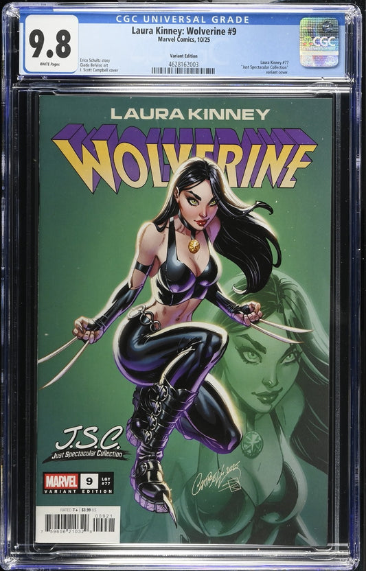 Laura Kinney Wolverine #9 CGC 9.8 Campbell Just Spectacular Variant Marvel 2025