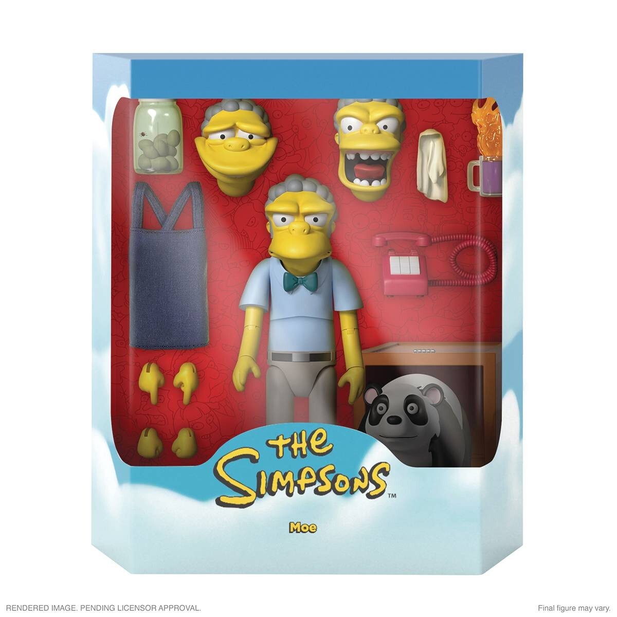 Simpsons Ultimates Wave 1 Set Space Homer Moe Robot Itchy Scratchy Poochie