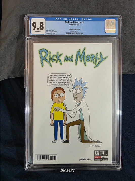 Rick and Morty #1 CGC 9.8 1:50 Roiland Incentive Variant Grail Oni Press 2015