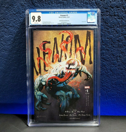 Venom #1 CGC 9.8 1:25 Sienkiewicz Incentive Variant Ewing Ram V Marvel 2021