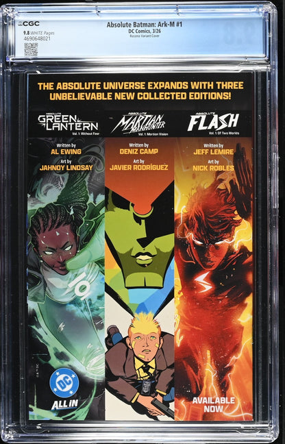 Absolute Batman Ark-M Special #1 CGC 9.8 Cover C Riley Rossmo Variant DC Comics