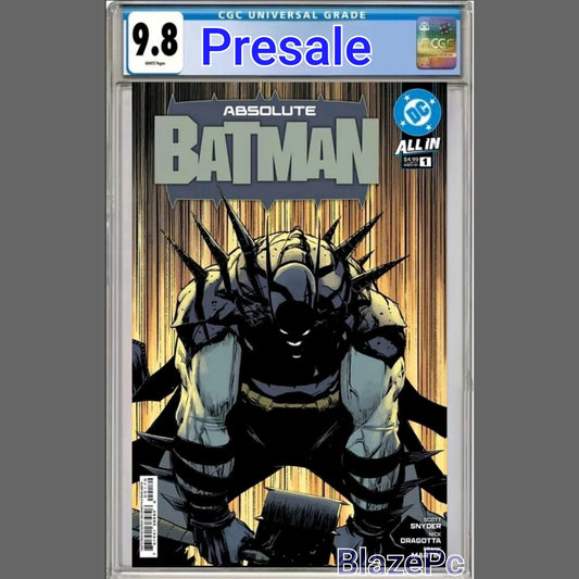 Absolute Batman #1 CGC 9.8 4th Print Nick Dragotta A Variant DC 2024 PRESALE