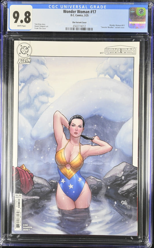 Wonder Woman #17 CGC 9.8 Frank Cho Sweater D Variant DC Comics 2025