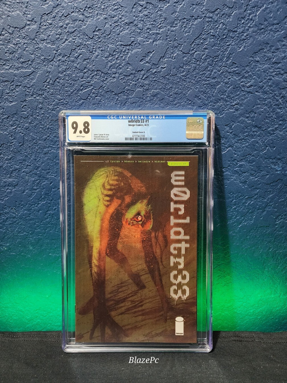 W0rldtr33 #1 CGC 9.8 1:25 Bill Sienkiewicz D Variant NOT recalled version Image