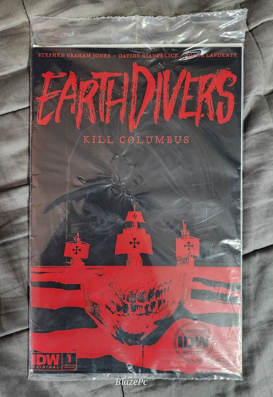 Earthdivers #1 NYCC Exclusive Variant IDW 2022 Sealed Kill Columbus NM