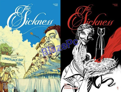The Sickness #3 Cover A B Variant Set Options Uncivilized Books NM