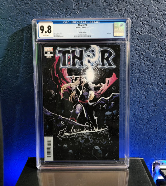 Thor #21 CGC 9.8 1:25 Walsh Variant God of Hammers Origin Cates Marvel 2022