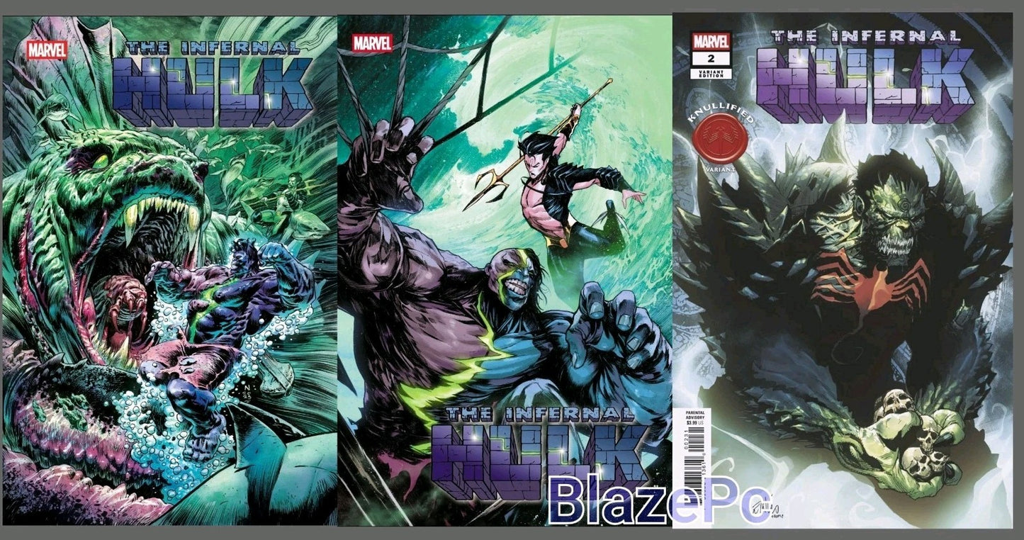 Infernal Hulk #2 Cover A B C Variant Set or 1:25 Options 2025 Presale 12/10