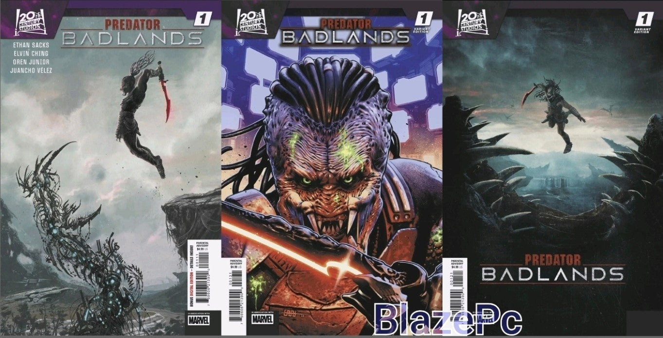 Predator Badlands #1 Cover A B C Variant Set Options Marvel 2025 Presale 11/12