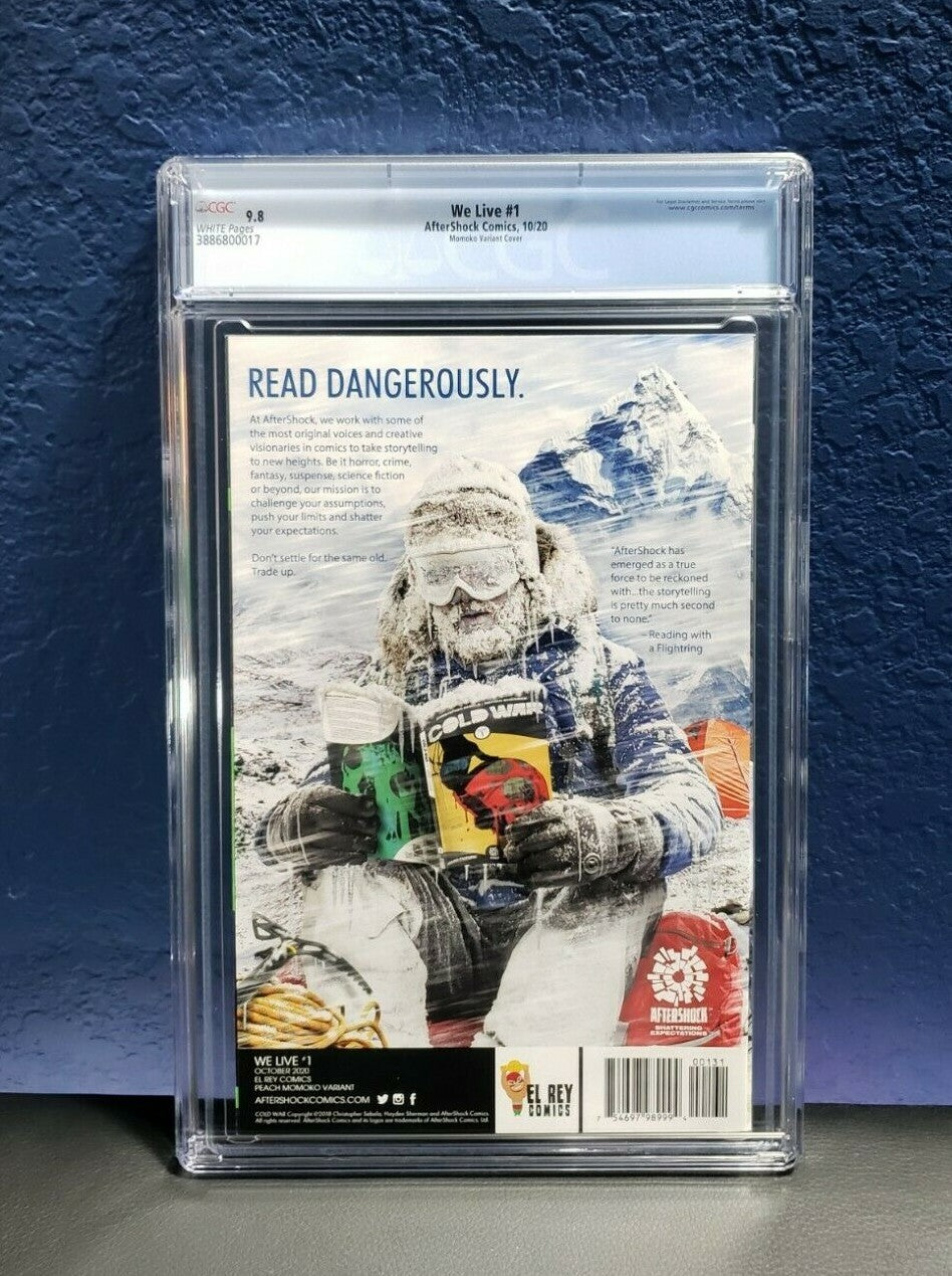 We Live #1 CGC 9.8 Peach Momoko Trade Dress Variant Aftershock Comics