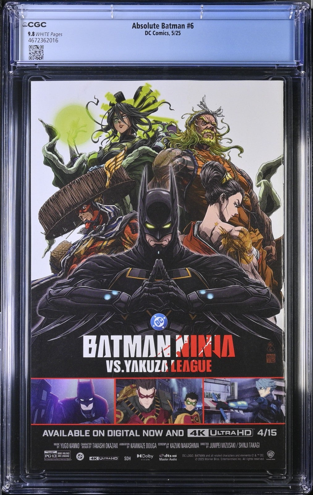 Absolute Batman #6 CGC 9.8 Cover A Nick Dragotta 1st Print Joker DC Comics 2025