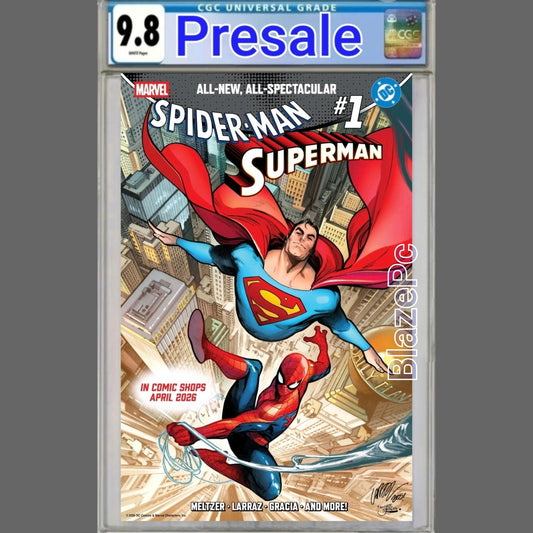 Marvel DC Spider-Man Superman #1 CGC 9.8 Pepe Larraz Cover A 2026 PRESALE