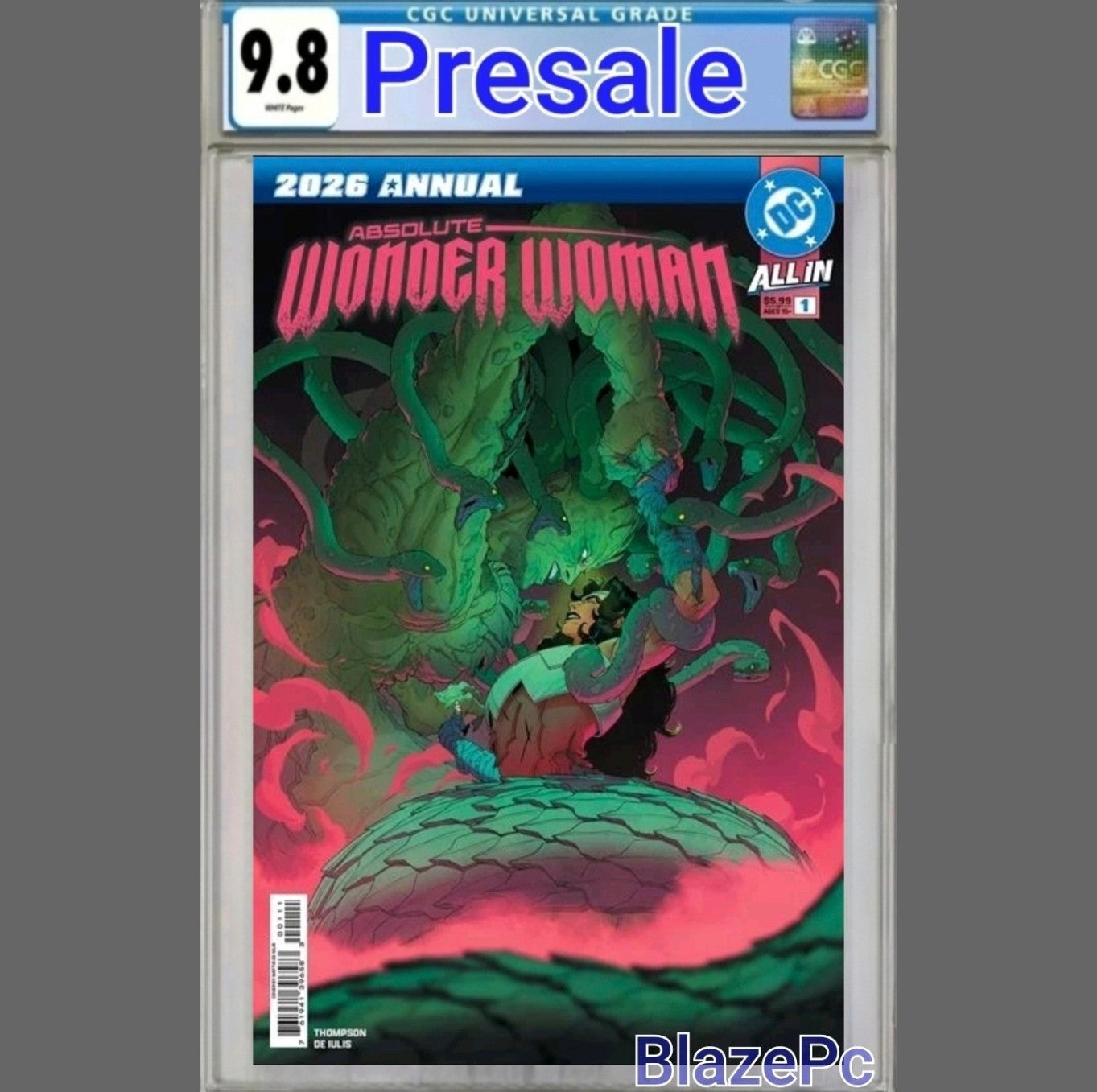 Absolute Wonder Woman Annual 2026 #1 CGC 9.8 Cover A Mattia De Iulis DC PRESALE