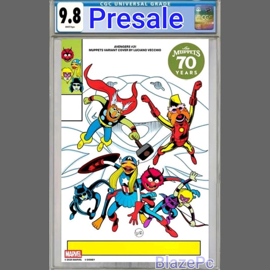 Avengers #31 CGC 9.8 Luciano Vecchio Muppets Variant 2025 PRESALE