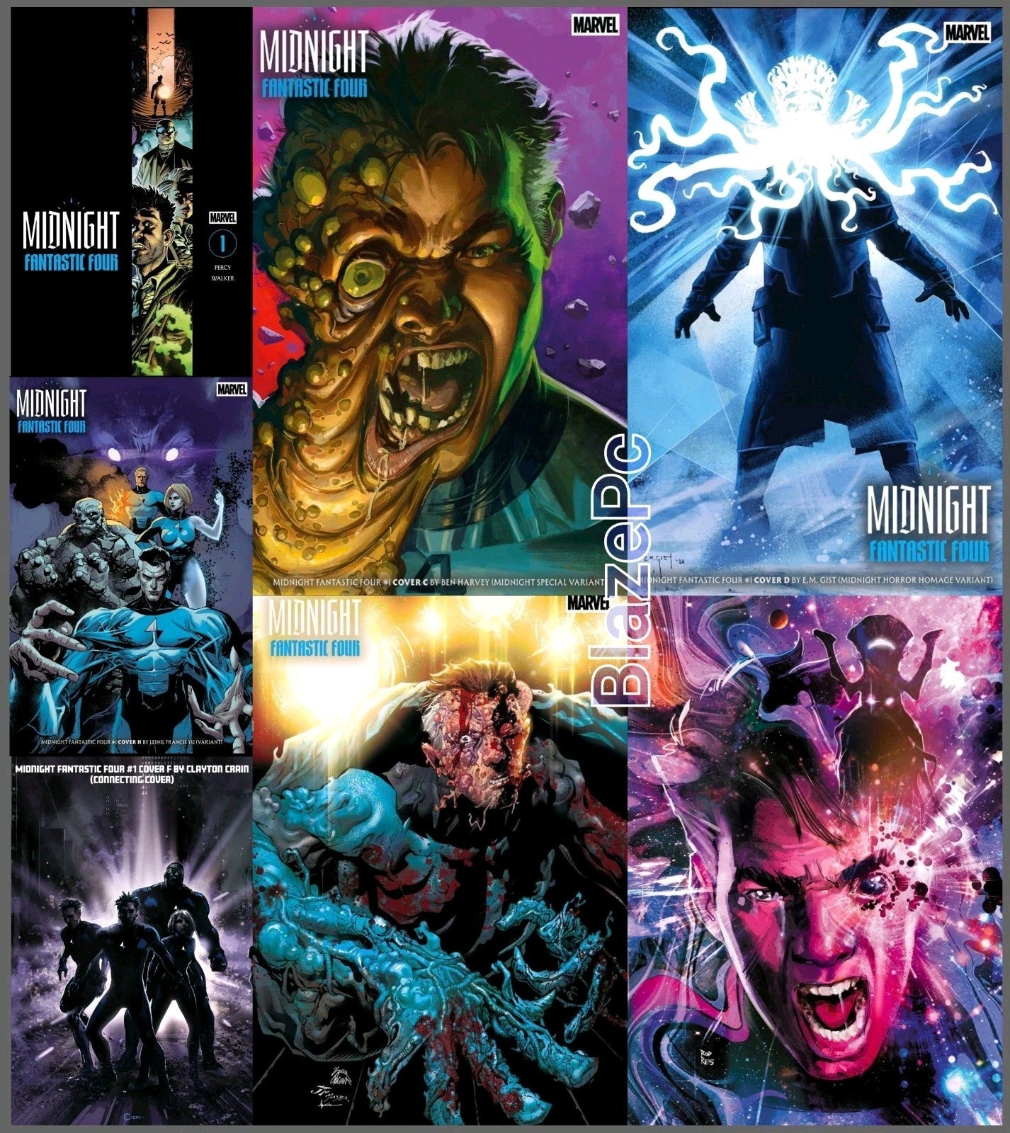 Midnight Fantastic Four #1 Cover A B C D F H I Variant Set Options Presale 10/7