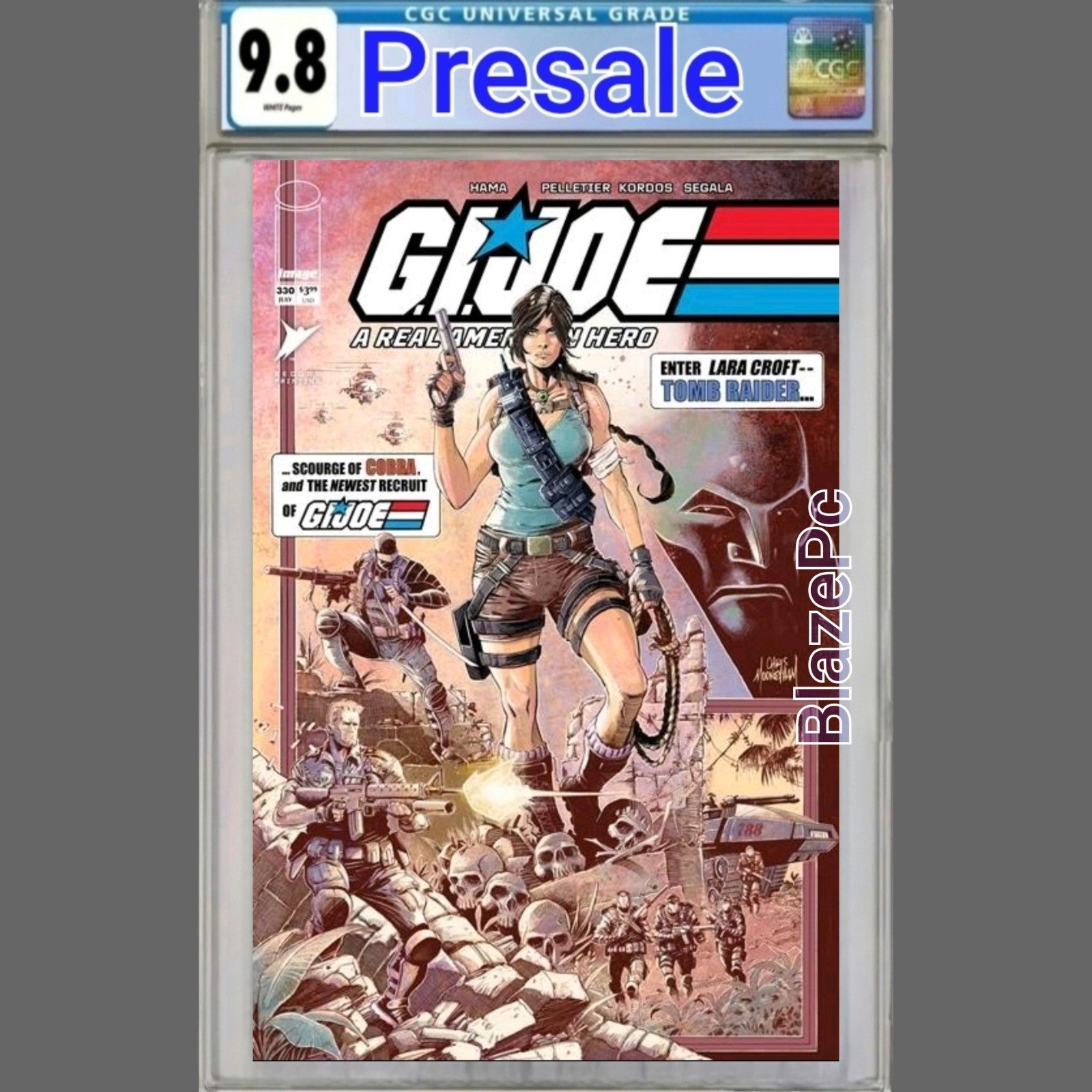 GI Joe A Real American Hero #330 CGC 9.8 2nd Print Lara Croft Variant PRESALE