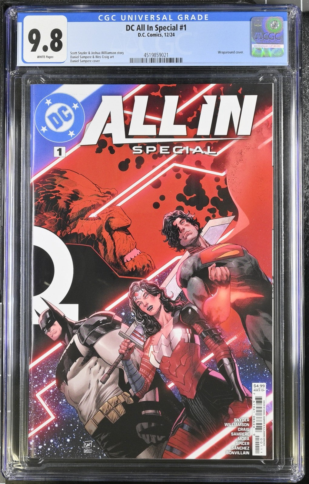 DC All In Special #1 CGC 9.8 Sampere Cover A 1st Print Absolute On Front Batman