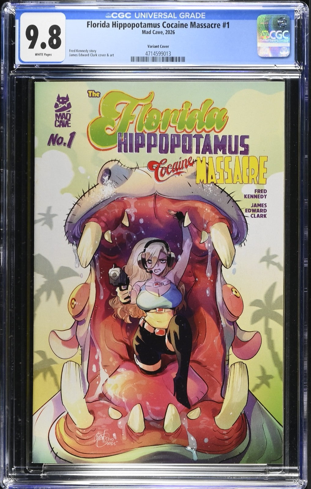 Florida Hippopotamus Cocaine Massacre #1 CGC 9.8 Cover B Mirka Andolfo Variant