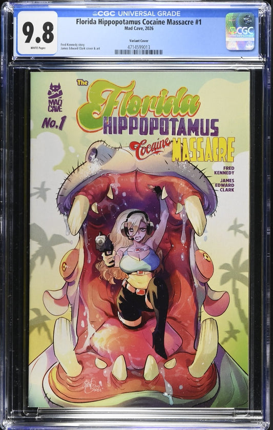Florida Hippopotamus Cocaine Massacre #1 CGC 9.8 Cover B Mirka Andolfo Variant