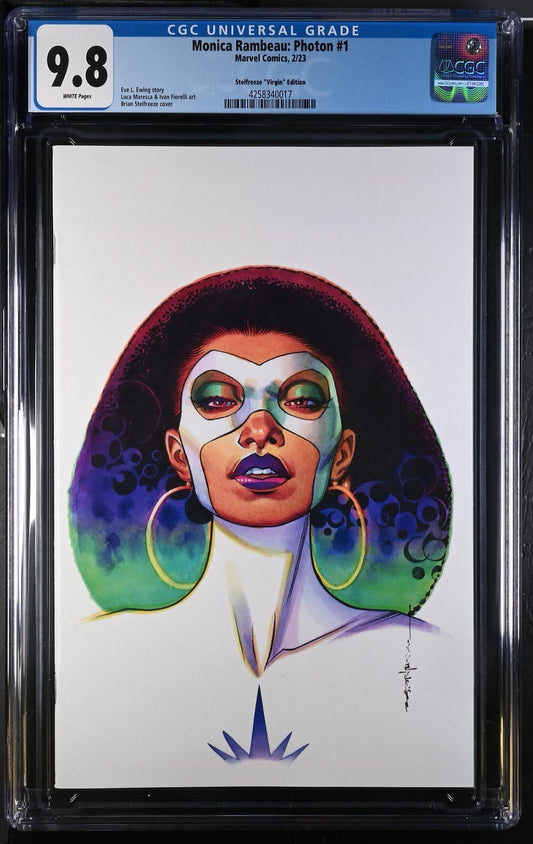 Monica Rambeau Photon #1 CGC 9.8 1:100 Stelfreeze Virgin Variant Marvel 2022