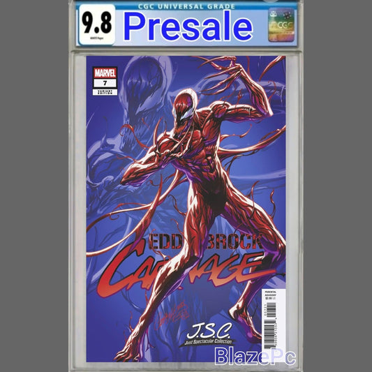 Eddie Brock Carnage #7 CGC 9.8 Campbell Just Spectacular Variant PRESALE