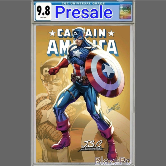 Captain America #2 CGC 9.8 J Scott Campbell Just Spectacular Variant PRESALE