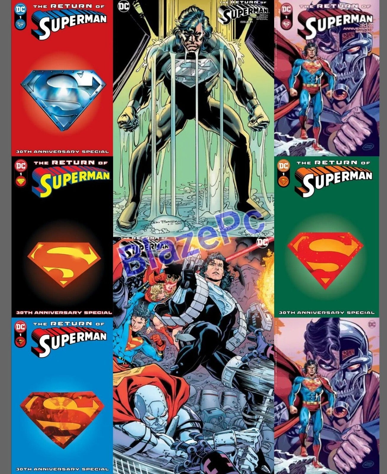 Return of Superman 30th Anniversary #1 A B C D E F Variant Set or 1:25 1:50 NM