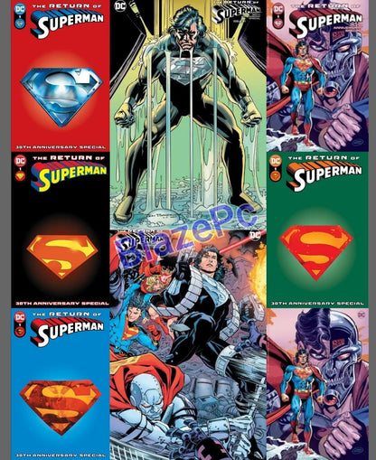 Return of Superman 30th Anniversary #1 A B C D E F Variant Set or 1:25 1:50 NM