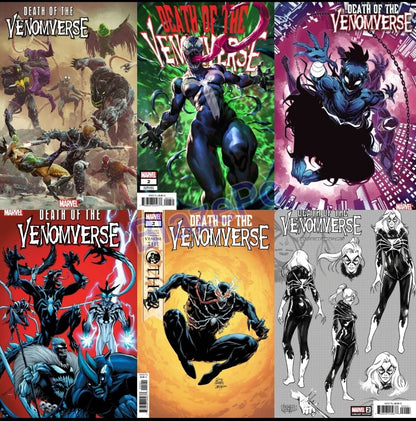 Death of the Venomverse #2 A B C D E F Variant Set or 1:10 Options 2023 NM