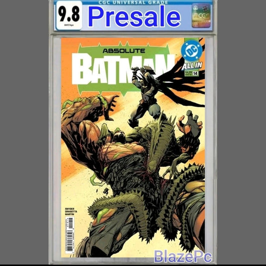 Absolute Batman #14 CGC 9.8 2nd Print Nick Dragotta Cover A DC 2026 PRESALE