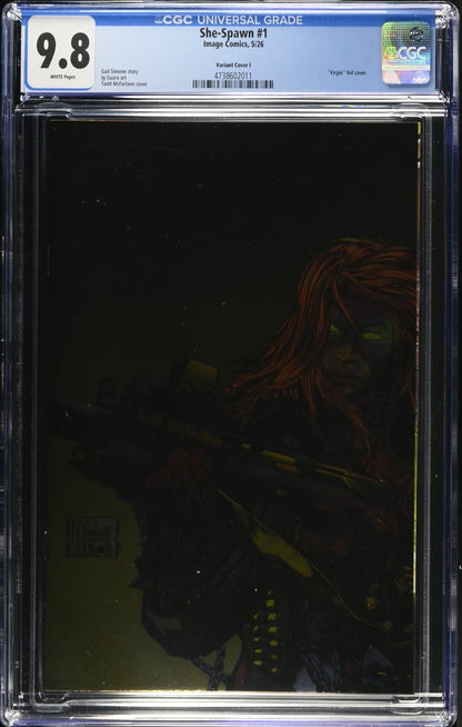 She Spawn #1 CGC 9.8 1:100 Todd McFarlane FOIL Virgin Cover I Variant Image 2026
