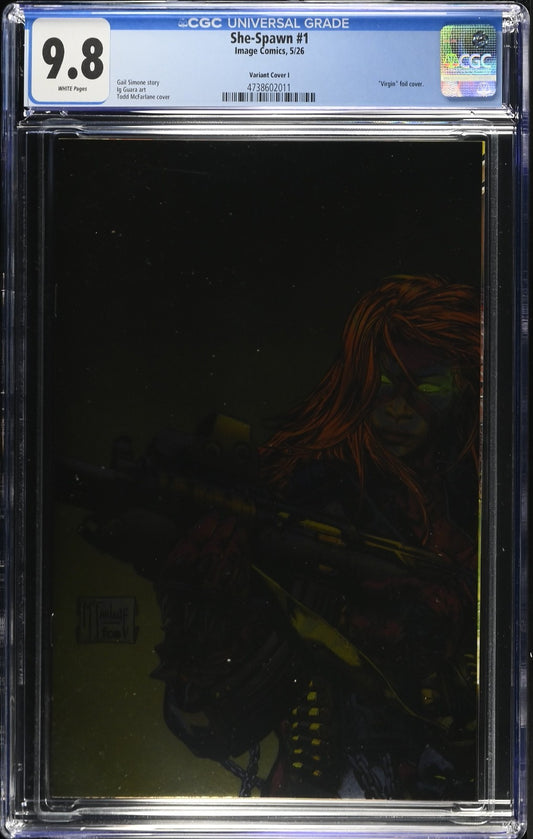 She Spawn #1 CGC 9.8 1:100 Todd McFarlane FOIL Virgin Cover I Variant Image 2026