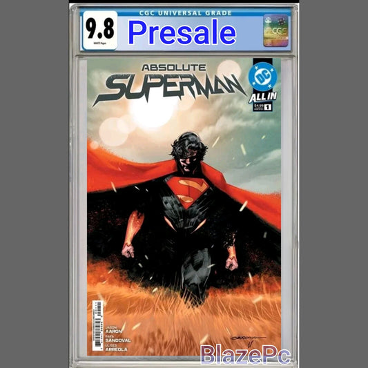 Absolute Superman #1 CGC 9.8 Rafa Sandoval Cover A Aaron DC 2024 PRESALE