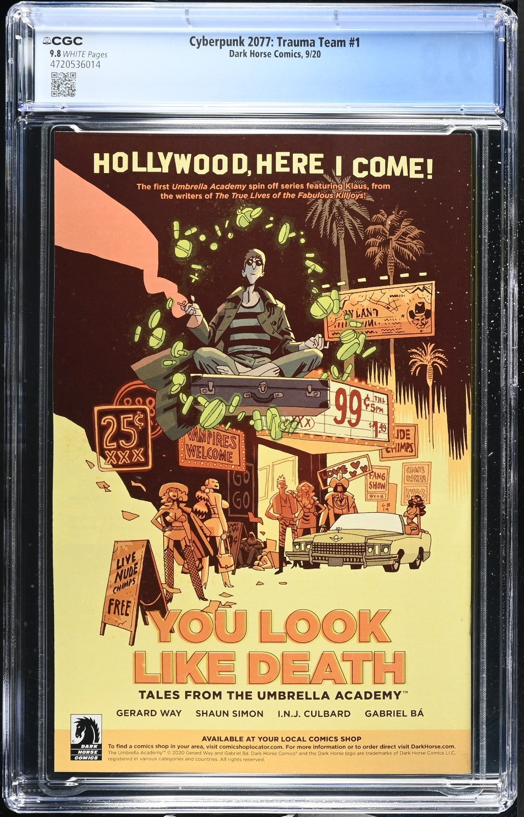 Cyberpunk 2077 Trauma Team #1 CGC 9.8 Cover A 1st Print Dark Horse Comics 2020