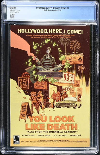 Cyberpunk 2077 Trauma Team #1 CGC 9.8 Cover A 1st Print Dark Horse Comics 2020