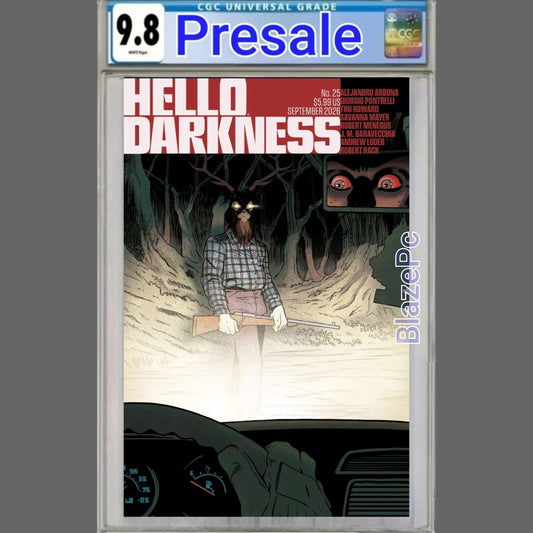 Hello Darkness #25 CGC 9.8 1:15 Cover F Tyler Boss Blood FOIL Variant PRESALE