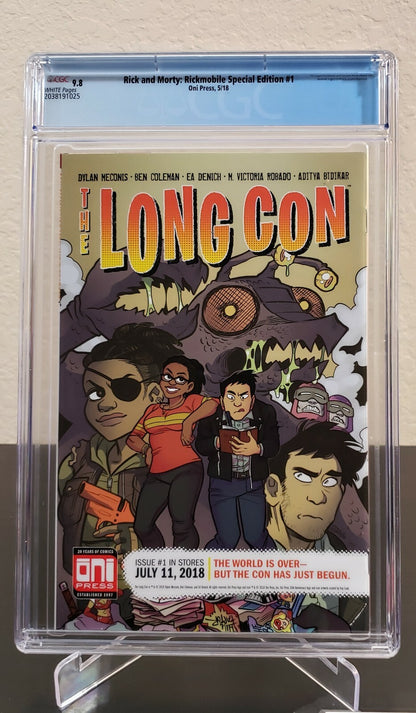 Rick and Morty Rickmobile Special #1 CGC 9.8 Rankine Variant Roiland Oni 2018