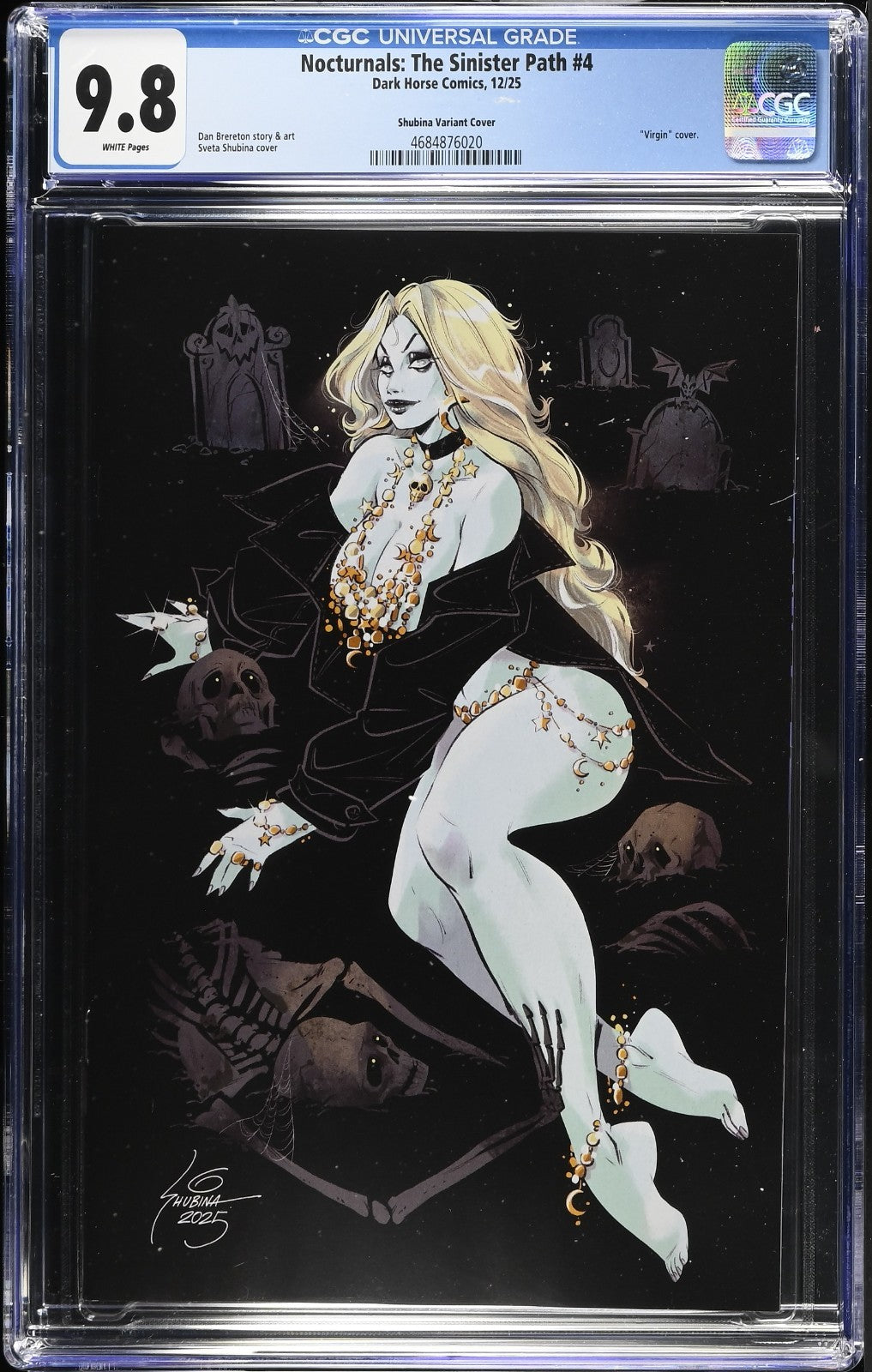 Nocturnals The Sinister Path #4 CGC 9.8 Sveta Shubina Cover C Variant Dark Horse