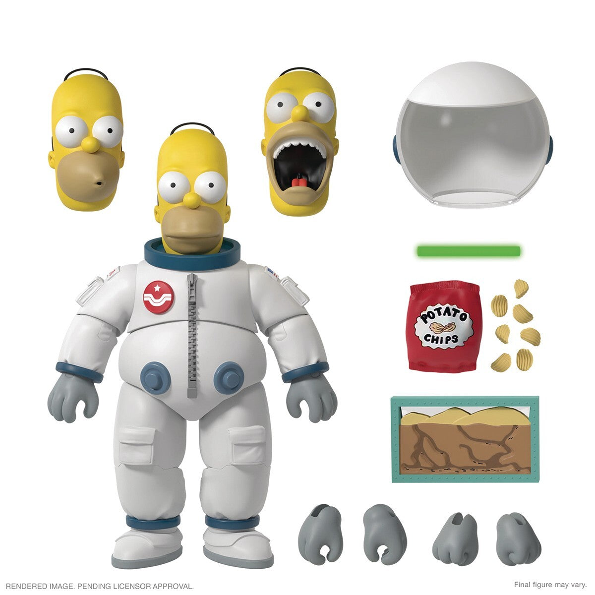 Simpsons Ultimates Wave 1 Set Space Homer Moe Robot Itchy Scratchy Poochie