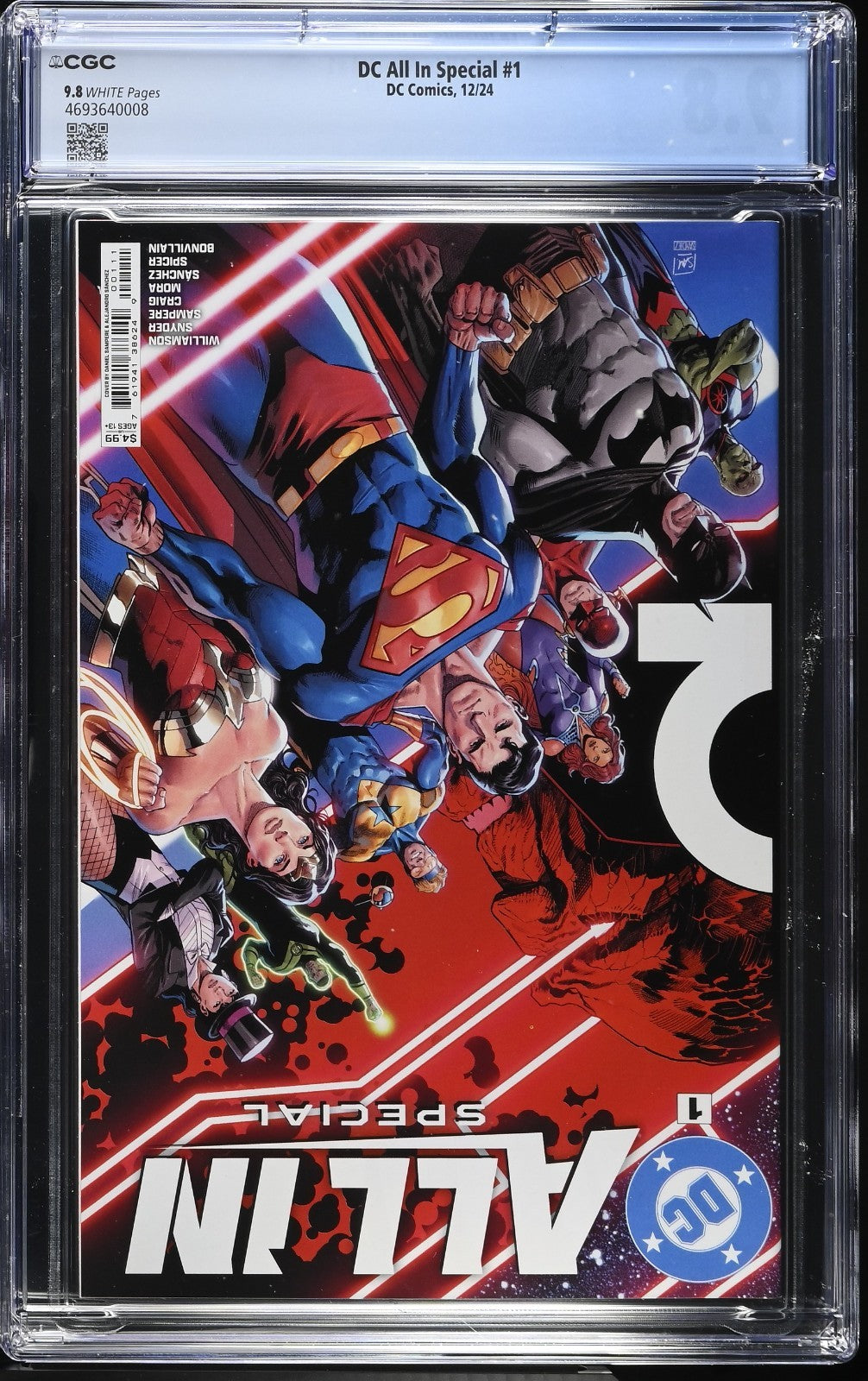 DC All In Special #1 CGC 9.8 Sampere Cover A 1st Print Absolute On Front Batman