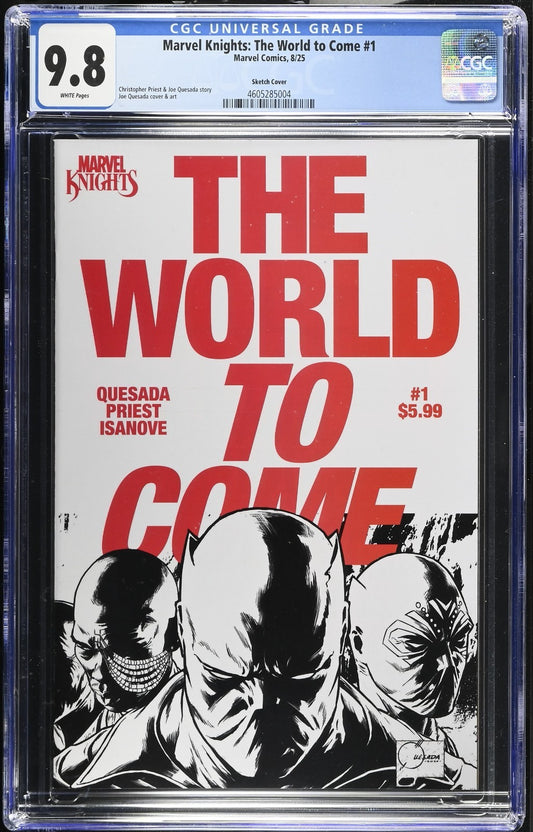 Marvel Knights The World To Come #1 CGC 9.8 One Per Store Surprise Variant 2025