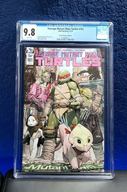 Teenage Mutant Ninja Turtles #101 CGC 9.8 1:10 Variant 1st Lita & Mona Lisa 2019