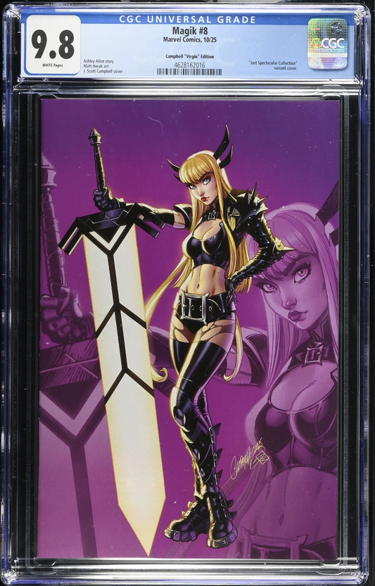 Magik #8 CGC 9.8 1:100 Campbell Spectacular Collection VIRGIN Variant 2025