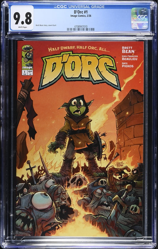 Dorc #1 CGC 9.8 Brett Bean Cover A 1st Print Brett Bean Image Comics 2026