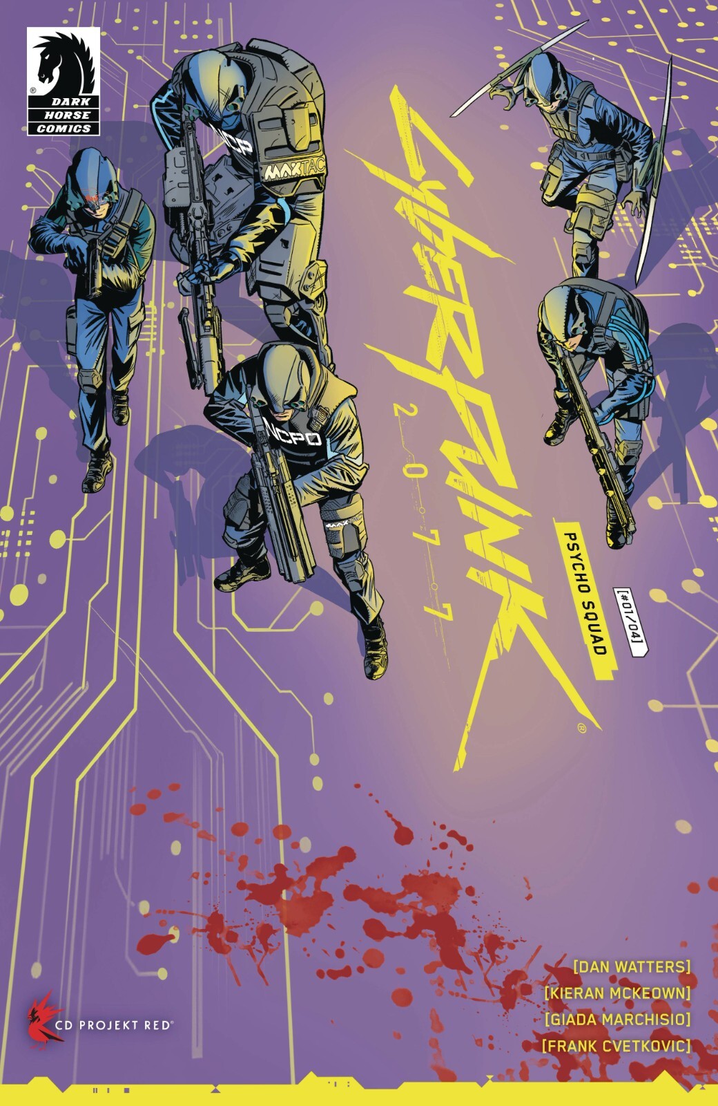 Cyberpunk 2077 Psycho Squad #1 Cover A B C D Variant Set Options 2025 NM
