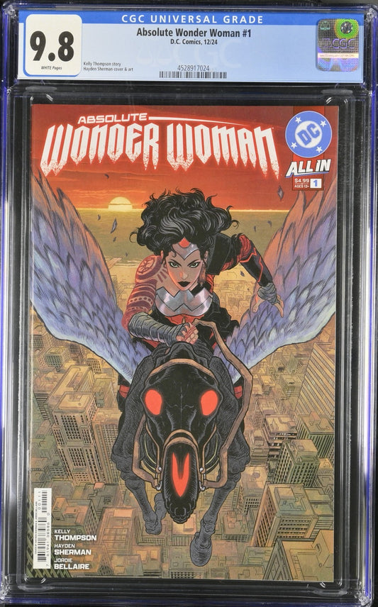 Absolute Wonder Woman #1 CGC 9.8 Cover A Hayden Sherman Thompson DC Comics 2024