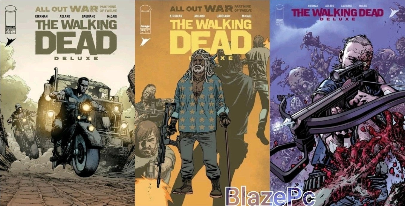 Walking Dead Deluxe #123 Cover A B C Variant Set Option Image 2025 Presale 10/15