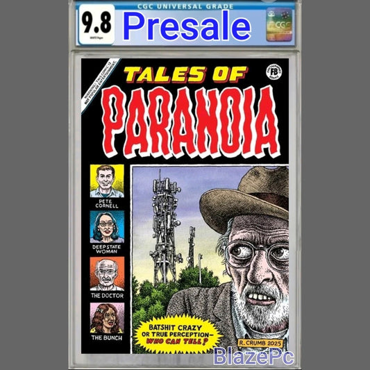 Tales of Paranoia One Shot CGC 9.8 R Crumb Fantagraphics Books 2025 PRESALE